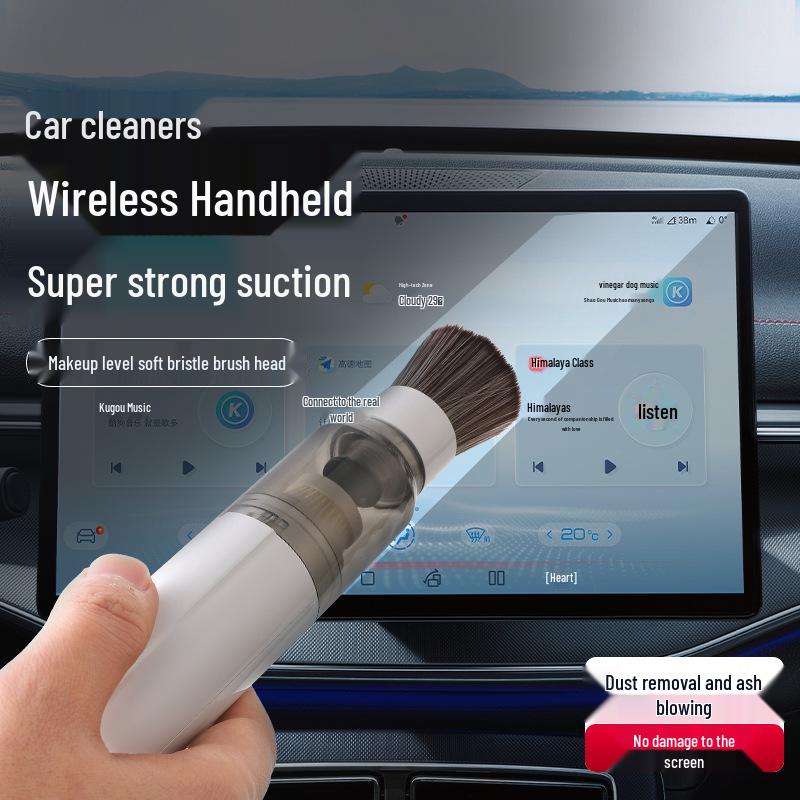 Ultra-Soft Wireless Car Vacuum Cleaner with High Suction & Blowing Function