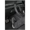 For Tesla Model 3 Highland Central Control Side Defense Kick Pad Nappa Leather Model Y 2023 Right Rudder Protective Foot Pad