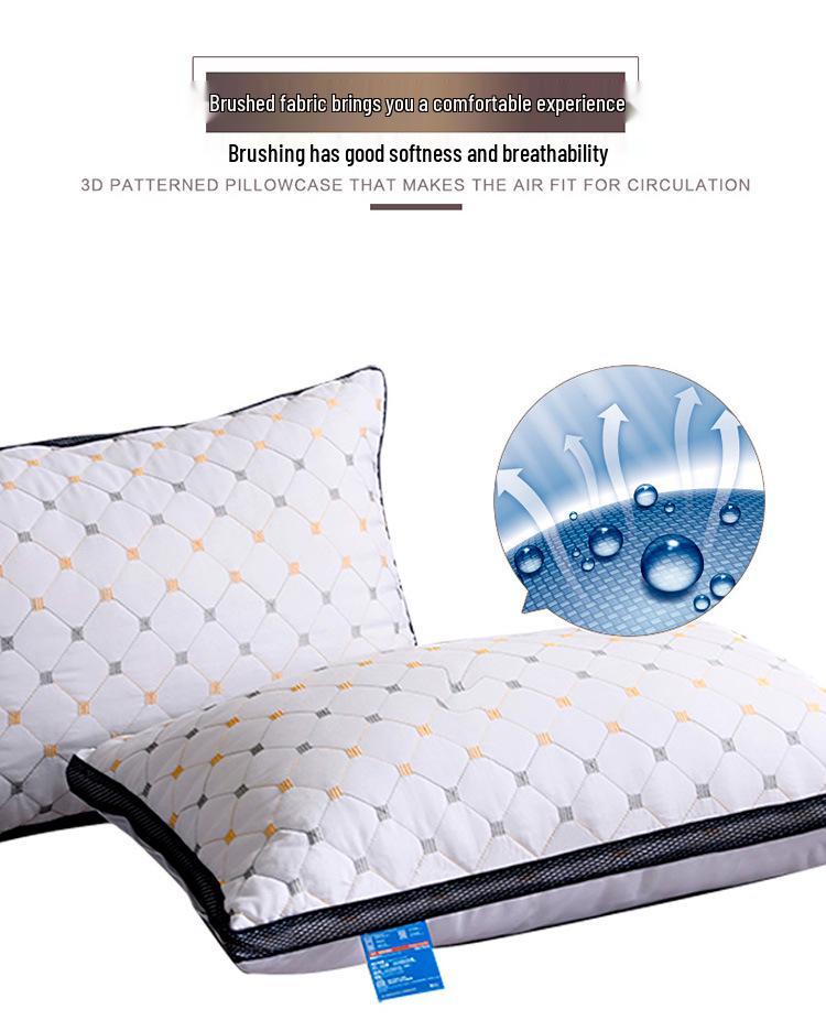 Hotel Quality High and Low Pillows - Durable, Neck Supportive Pillow Inserts for Home, Dormitory, or B&B Use