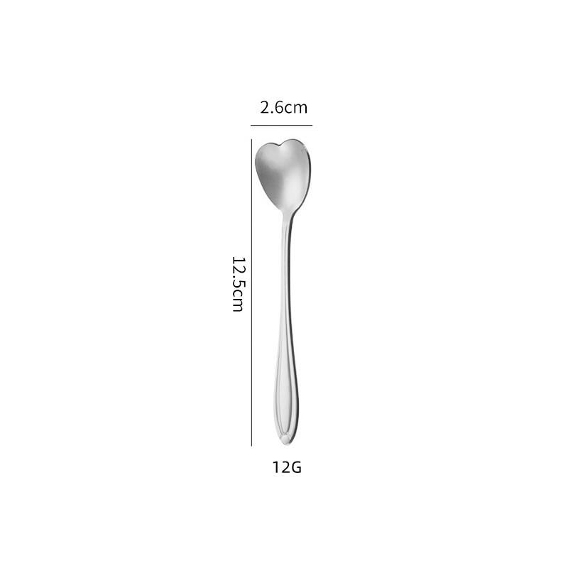 Stainless Steel Long Handle Cherry Blossom Coffee & Dessert Spoon