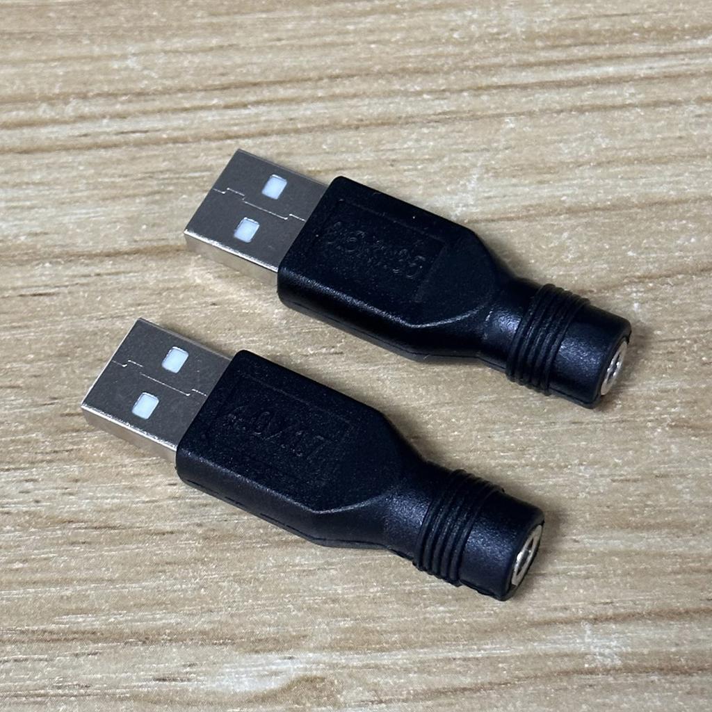 USB Male To 3.5x1.35mm/4.0x1.7mm Female Charging Convertor Adapter Connectors Charge Barrel Jack Power Adapters