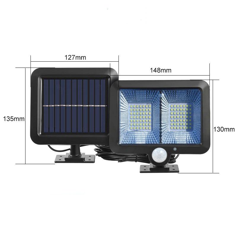 100 COB Waterproof Waterproof IP65 Super Bright Solar Motion Sensor Light Wall Lamp Garden Outdoor High-brightness Lights Garage Light