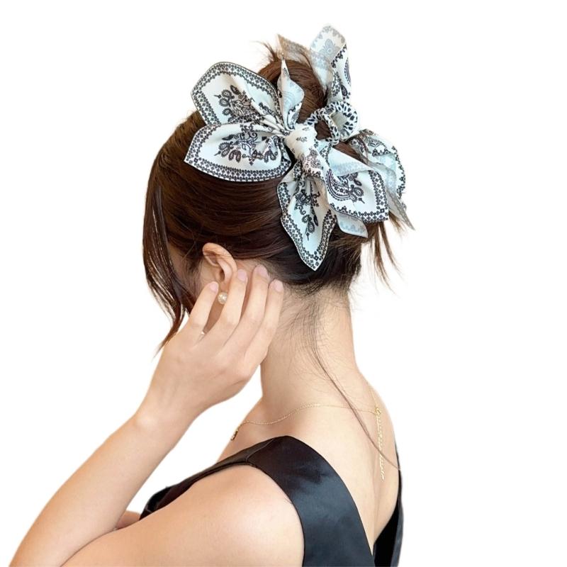 Bunte Haarspange Elegantes Stoff-Haarclip-Accessoire Cashewblüte Herz-Haarnadel Kopfschmuck Schmuck für Damen Mädchen