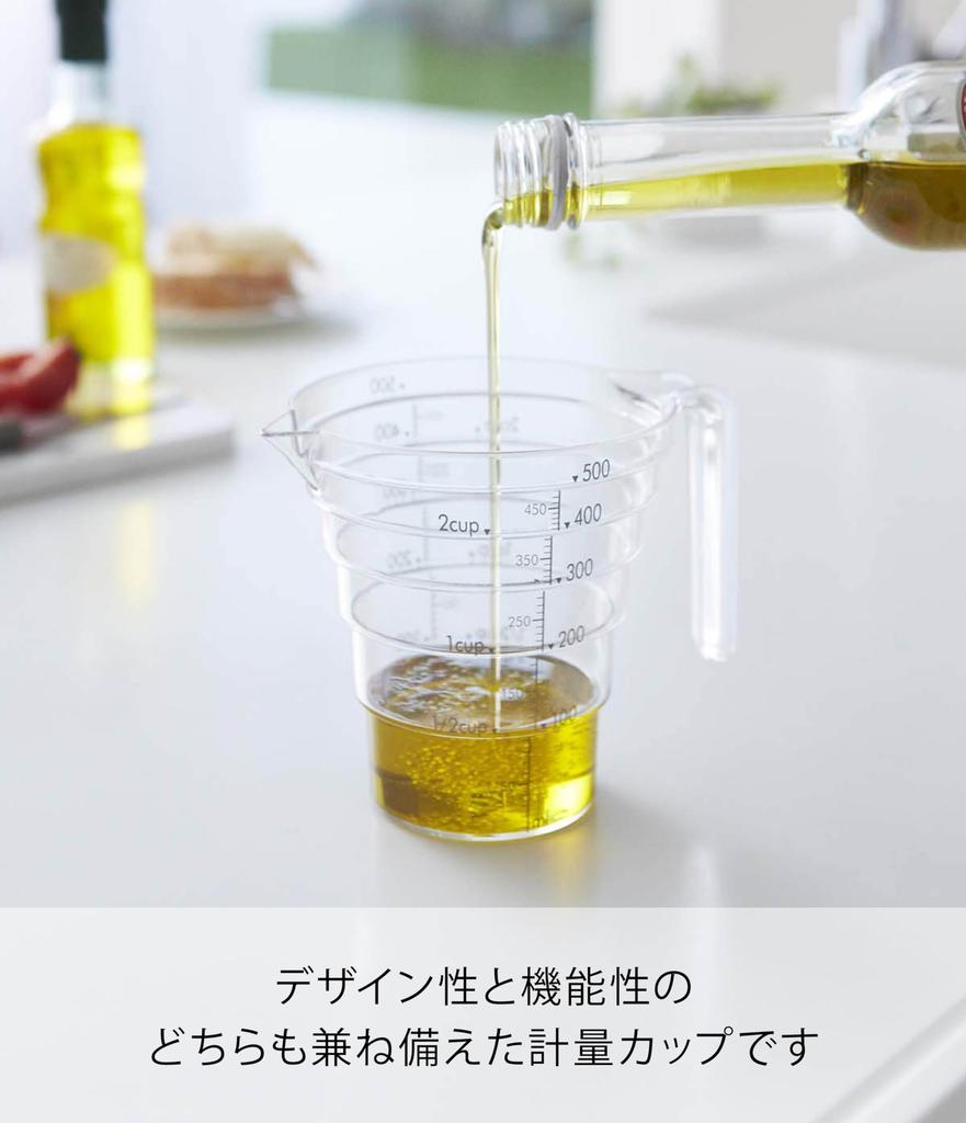 Yamazaki Industries samm-sammult mõõtetopsi kiht 500ml Clear 2547
