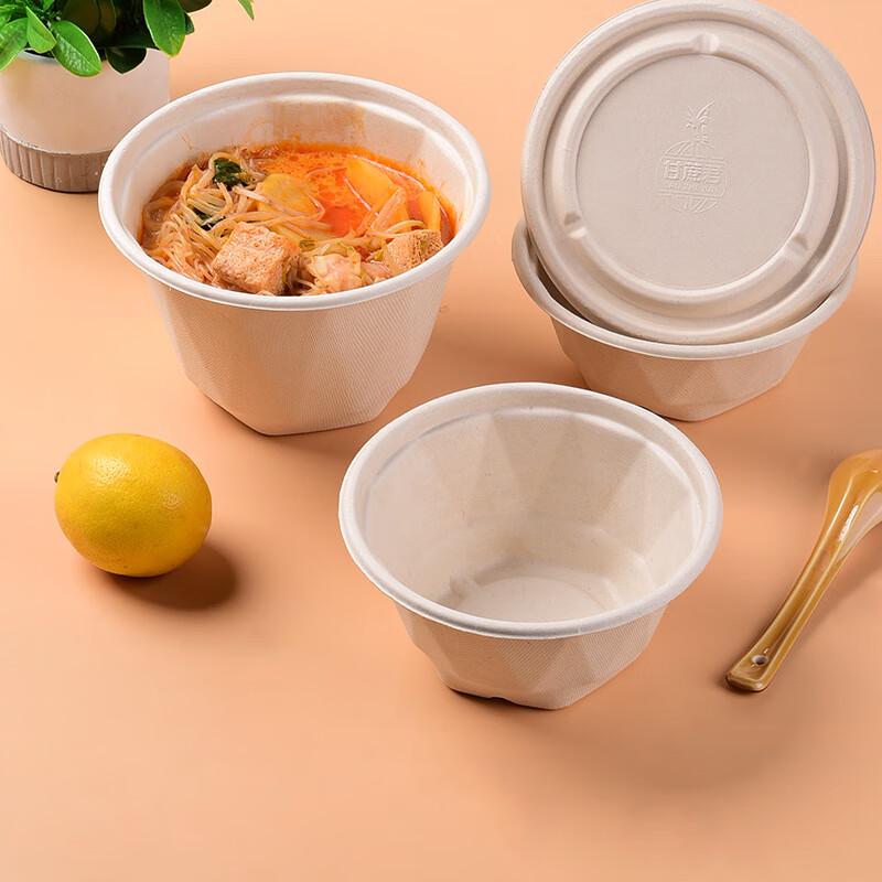 Disposable Takeaway Paper Bowls with Lids