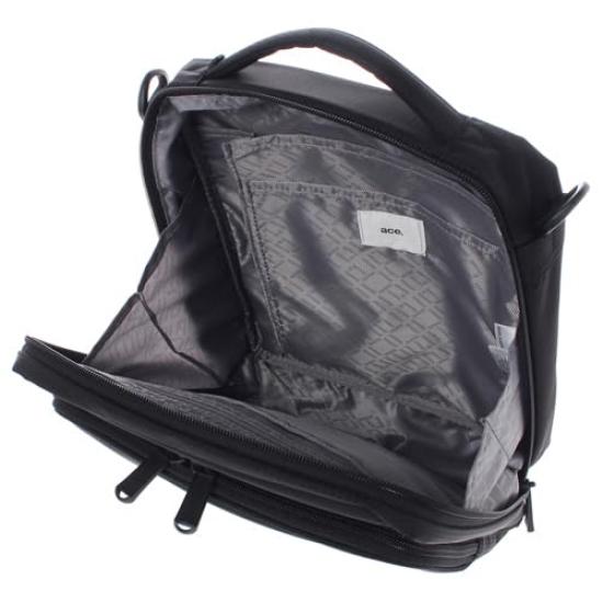 Ace Gene Flexlite Fit Lightweight Shoulder Bag, 1 Compartment, 54553, Black, Free Size