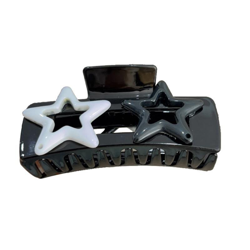 

Unique Wide Star Hair Claw Clip Ponytail Claw Wide Hair Holder Barrettes Hair Adornment Hair Ornaments 1