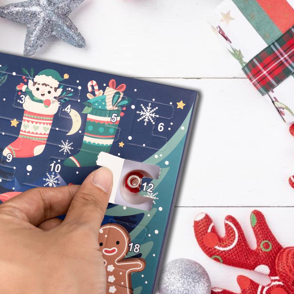 Bracelets Christmas Advent Calendar DIY Jewelry Making Kit Christmas Advent Calendar Xmas Advent Calendars Pendant Decorations