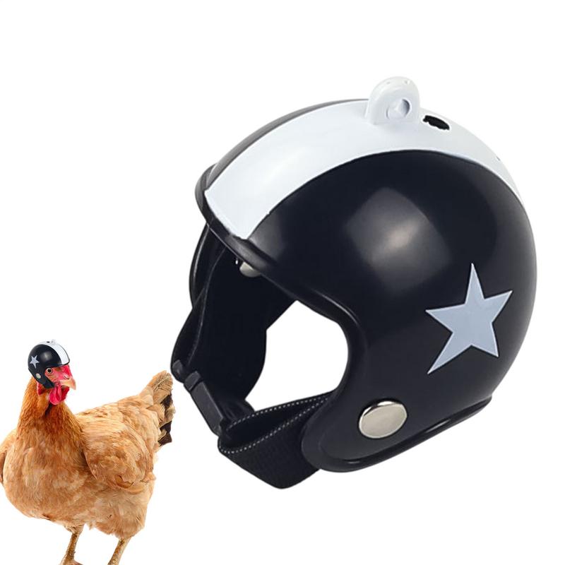 Chicken Helmet for Pets Pet Chicken Parrot Helmet Safety Hat Mini Chicken Costume Accessories for Small Pet Chicken Parakeet