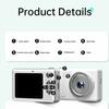 4K Digital Camera with Anti Shake Portable Selfie Camera 48MP High Resolution for Kids Starter Children Student Girl Boy