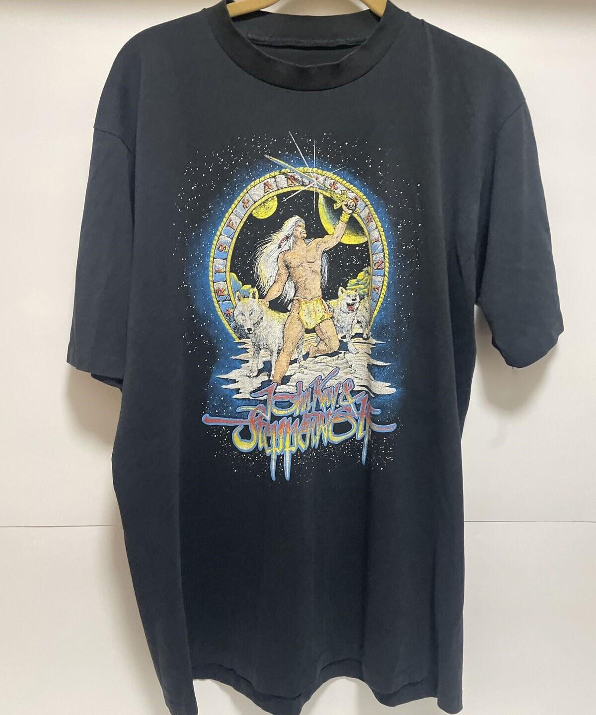John Kay & Steppenwolf Tour Shirt Short Sleeve Black Unisex S-5XL 1V0152 XXXL