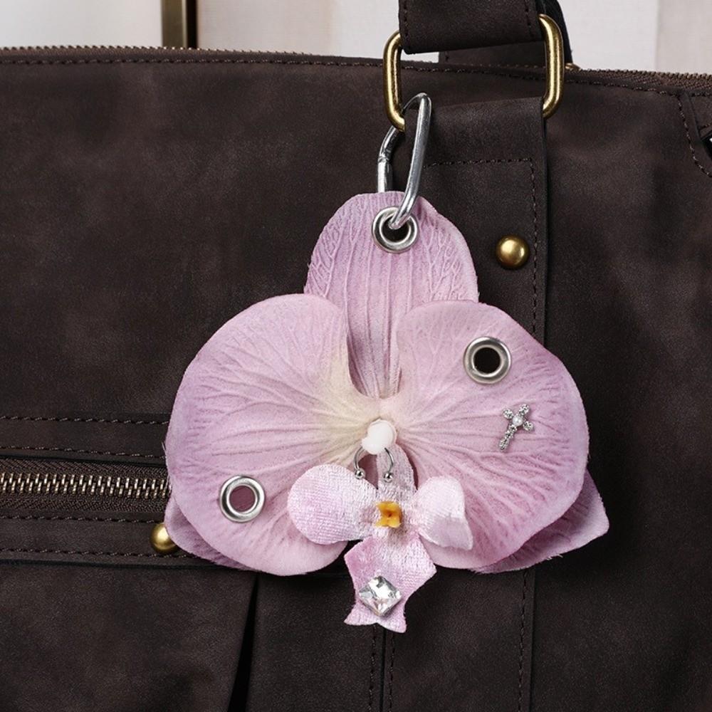 Simulation Flower Backpack Pendant Handmade Flower Keyring Romantic Bag Charms