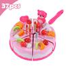 Baby DIY Pretend Play Fruit Cutting Birthday Cake Simulation Kitchen Food Toys Gift for Children
