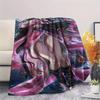 1Pc Cartoon Print Flannel Blanket, High Quality Comfortable for All Seasons, Home Decor, Warmth and Comfort, Perfect for Christmas Birthday Gift
