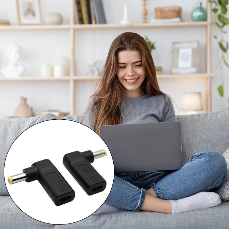 USB C auf DC5.5x2.5mm Adapter Kompatibel für A53V/A55V Laptop-Ladegerätanschlüsse 19v4.74A Ausgang PDEmulator löst aus