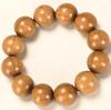 Handcrafted Six-Lobed Dragon Wood Buddhist Beads Rosary, 20mm