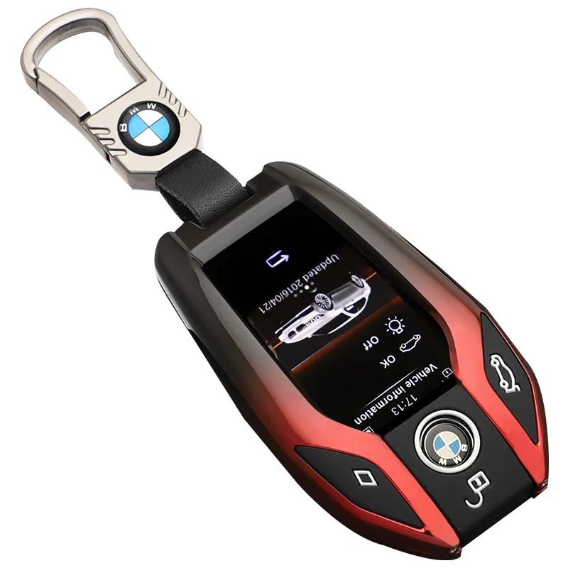 LED Display Car Key Case Cover For BMW 5 7 Series G01 X3 G02 X4 G05 X5 G07 X7 G12 G11 G30 G32 G31 i8 I12 I15 Car Bag