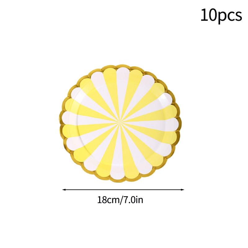 10Pcs CampingPicnic Tableware Set Disposable Paper Dishes Plate Cup Outdoor Camping Accessories Portable Cutlery