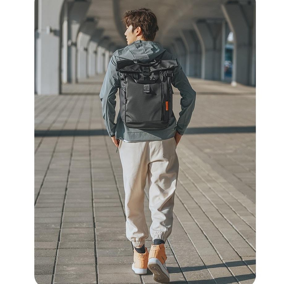 Men's High-end Fashion Computer Bag Student School Bag Large Capacity Waterproof Oxford Cloth Men's Backpack
