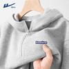 Men's Winter Half-Zip Fleece Hooded Sweatshirt