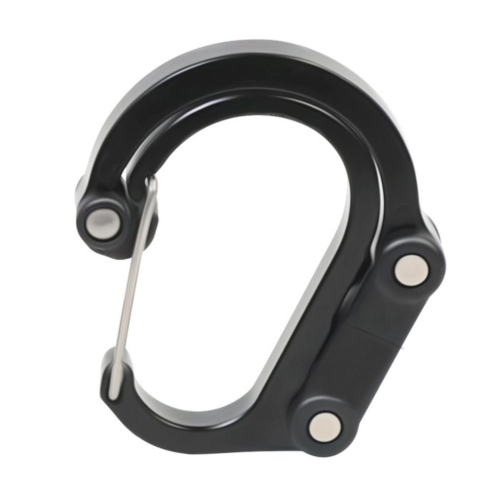Carabiner Buckle Clip Multifunctional Keychain D Shape Buckle Clip Aluminum Alloy Outdoor Carabiner Clip Swivel Hooks