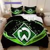 SV Werder Bremen Patroon Beddengoed Dekbed Set Dekbedovertrek Kussensloop Huisdecoratie Verjaardagscadeau (1 dekbedovertrek + 2 kussenslopen, zonder binnenkussen)
