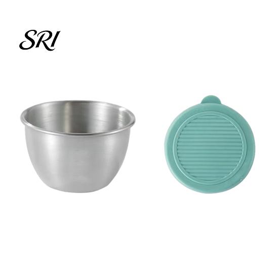 Travel Condiment Container Salad Dressing 1.6oz Leakproof Airtight Dip with Lids Reusable Lunch Box Sauce Holder Stainless Steel Cups for Boxes