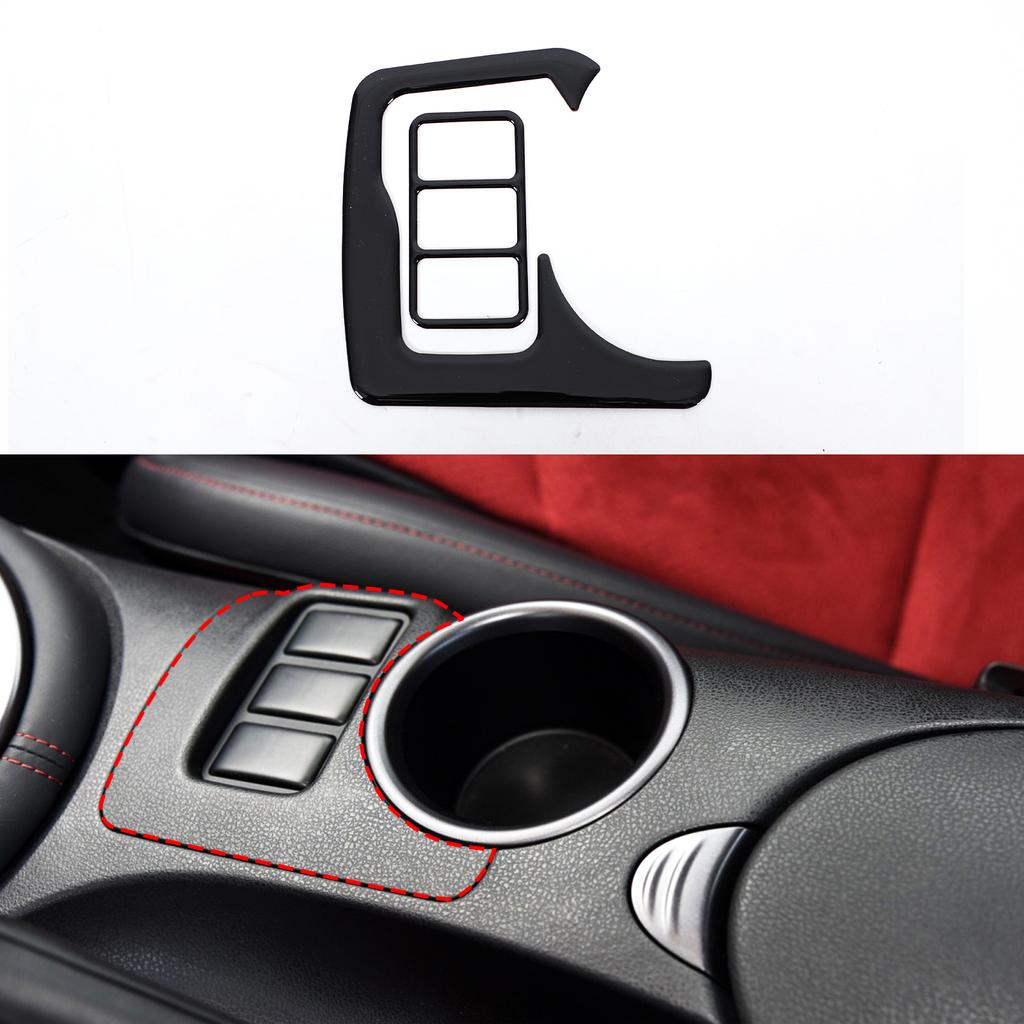 For Nissan 370Z Z34 2009+ Car Soft Carbon Fiber Up Speedometer Dashboard Console Trim Cover Sticker Kit  Interior Accessories