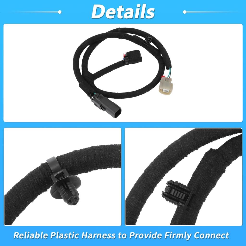 No.ML3Z-14A411-F Driver Side Bed Lamp Wiring Harness Jumper Assembly for Ford F-150 2021-2023 Rear Trunk/Cargo Box Lighting Harness