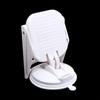 Strong Suction Cup Folding Shower Footstool Non-Slip Surface Space-Saving Installation for Bathroom Shower Bath Tub Pedicure Shaving Foot Rest Support