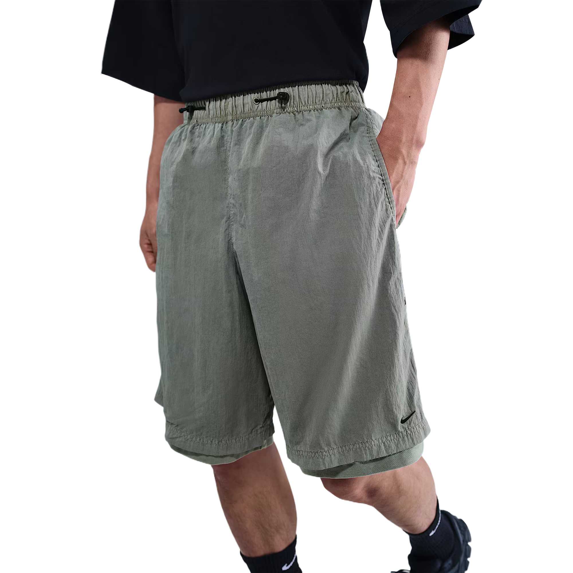 Nike Swoosh Casual Shorts Men s Light Green HJ0675-320 L
