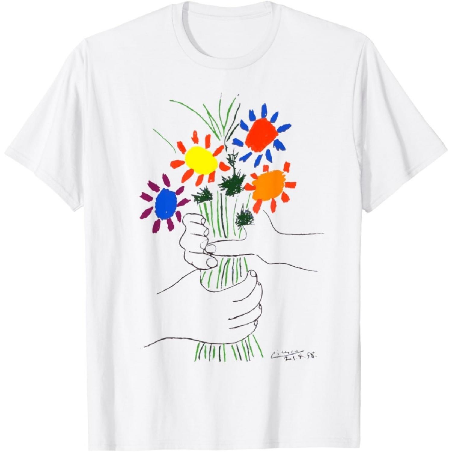 Flowers Bouquet Artwork T-Shirt XXXXXL белый