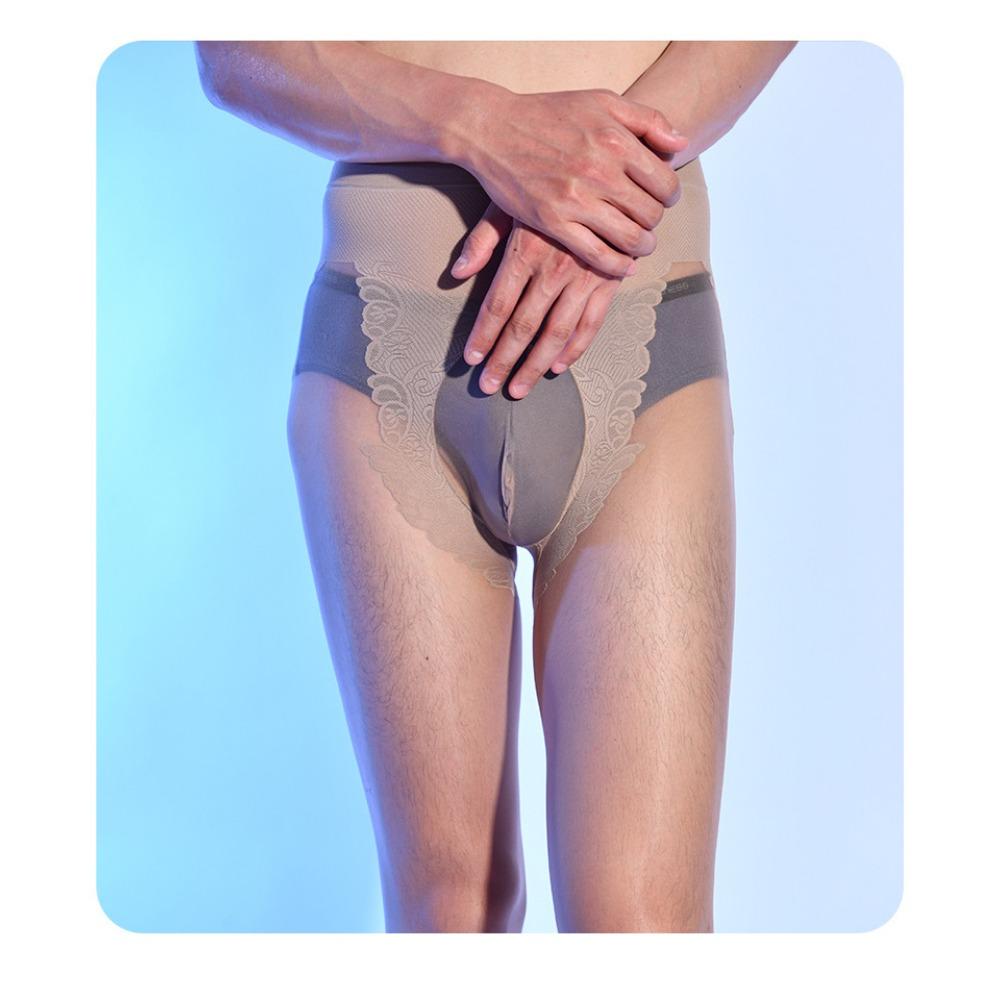 Amazon Cross-border Bikini Men's Stockings Jj Set Large Size Mannequin Airplane Cover Sexy Arbitrary Cut Men's Pantyhose