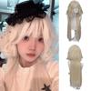 Synthetic Straight wigs 24 Inch Long Heat-Resistant Blue Wig For Women Halloween And Christmas New Year Carnival Music Festival