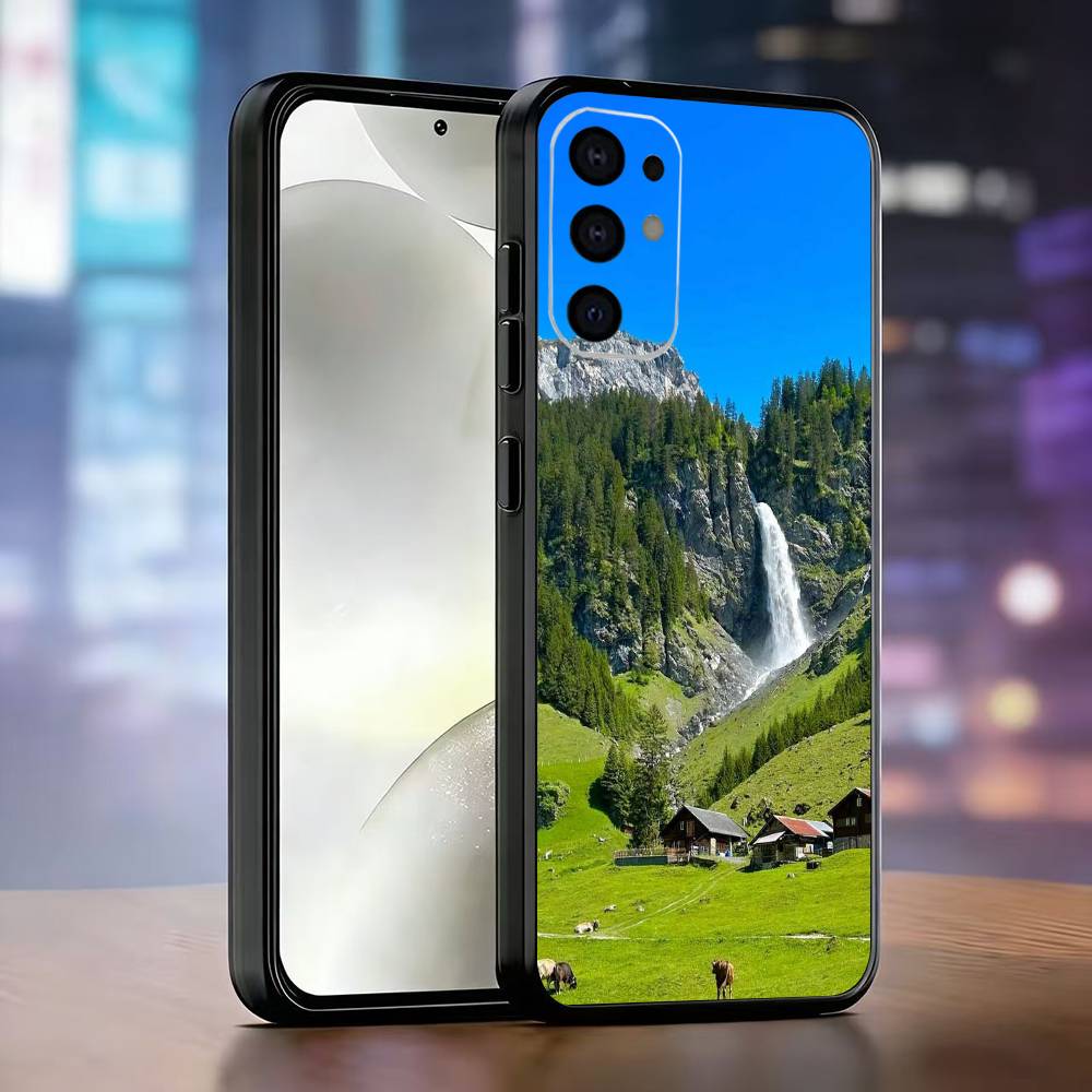 

Magnificent Swiss Landscapes Phone Case For Samsung S25,S24,S21,S22,S23,S30,Ultra,S20,Plus,Fe,Lite,Note,10,Black Cover Samsung S20plus5G