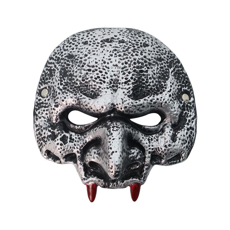 Masque de Carnaval Halloween du Bouffon Vert avec Crocs - Matériau PU