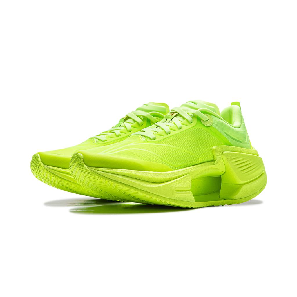 New LiNing Shadow 3 ESSENTIAL Cushioning Support Rebound Low Top Running Shoes Women's Neon Green ARRV002-14