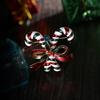 Fashion Double Cane Corsage Trendy Versatile Christmas Brooch
