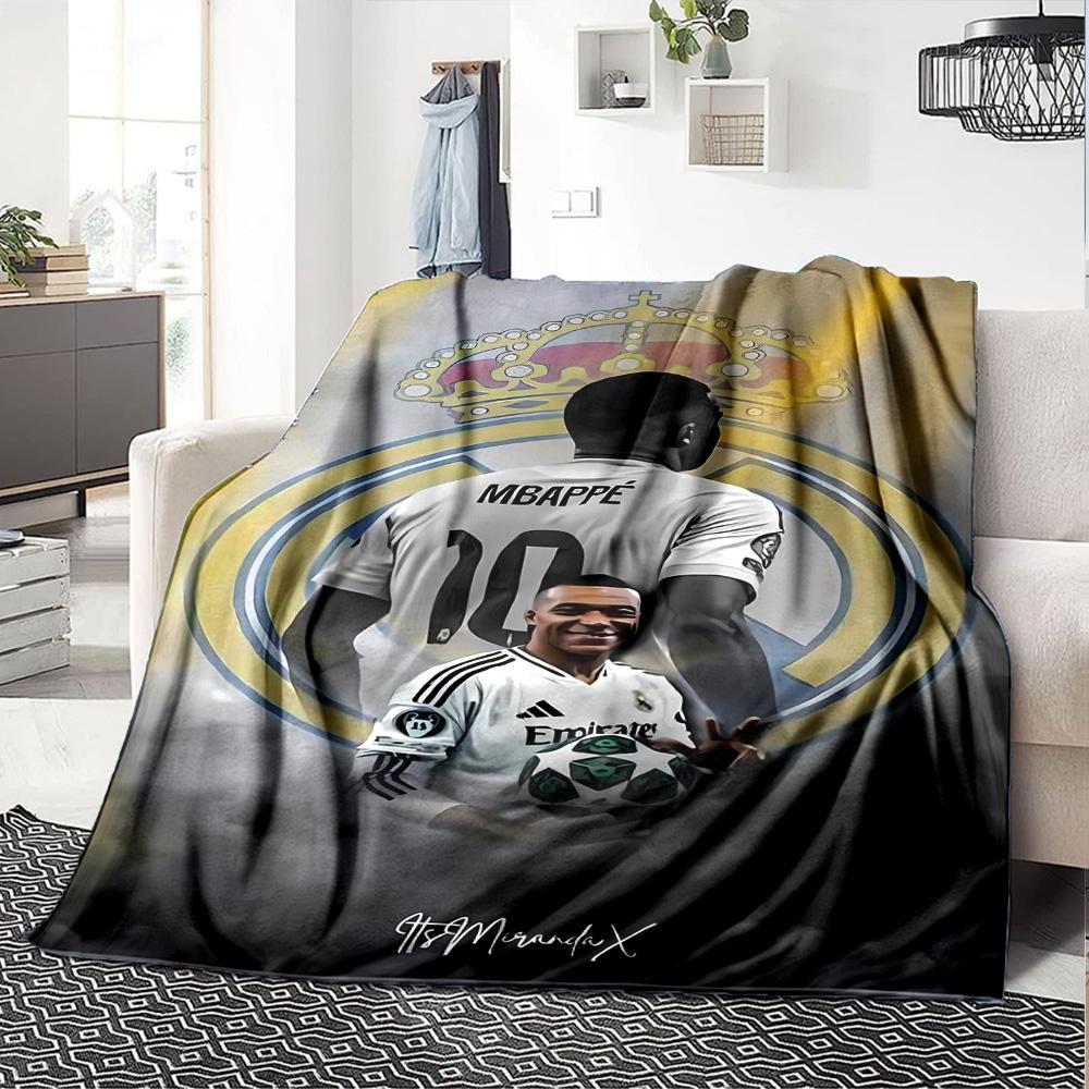 Mbappe Jubelmoment Decke Bequem Geeignet für Bett Sofa Couch Ganzjahresgebrauch Digitaldruck Ideales Geschenk für Freunde Familie Paare Pickni