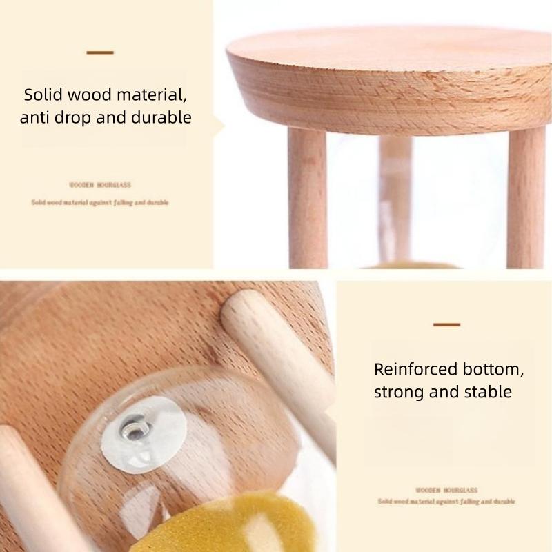 1/3/5/10/15/20/30 Minuter Trätimglas Timer Hem Vardagsrum Skrivbordsdekoration Barn Födelsedagspresent Bärbar Sandklocka