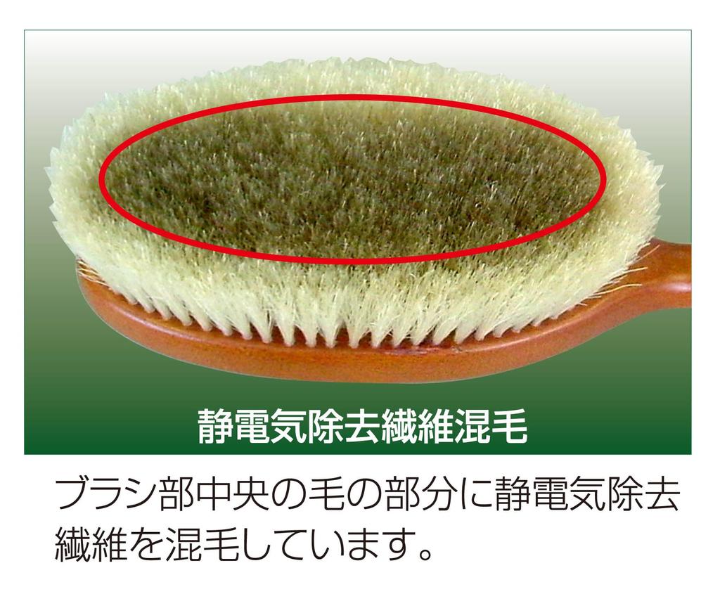 Ikemoto Brush Clothes Brush IKMT Fiber Blend and Natural Bristle Clothes x 25 Made in Japan / (Ikemoto) Anti-Static Brush, 6.7 cm, IKC3422,