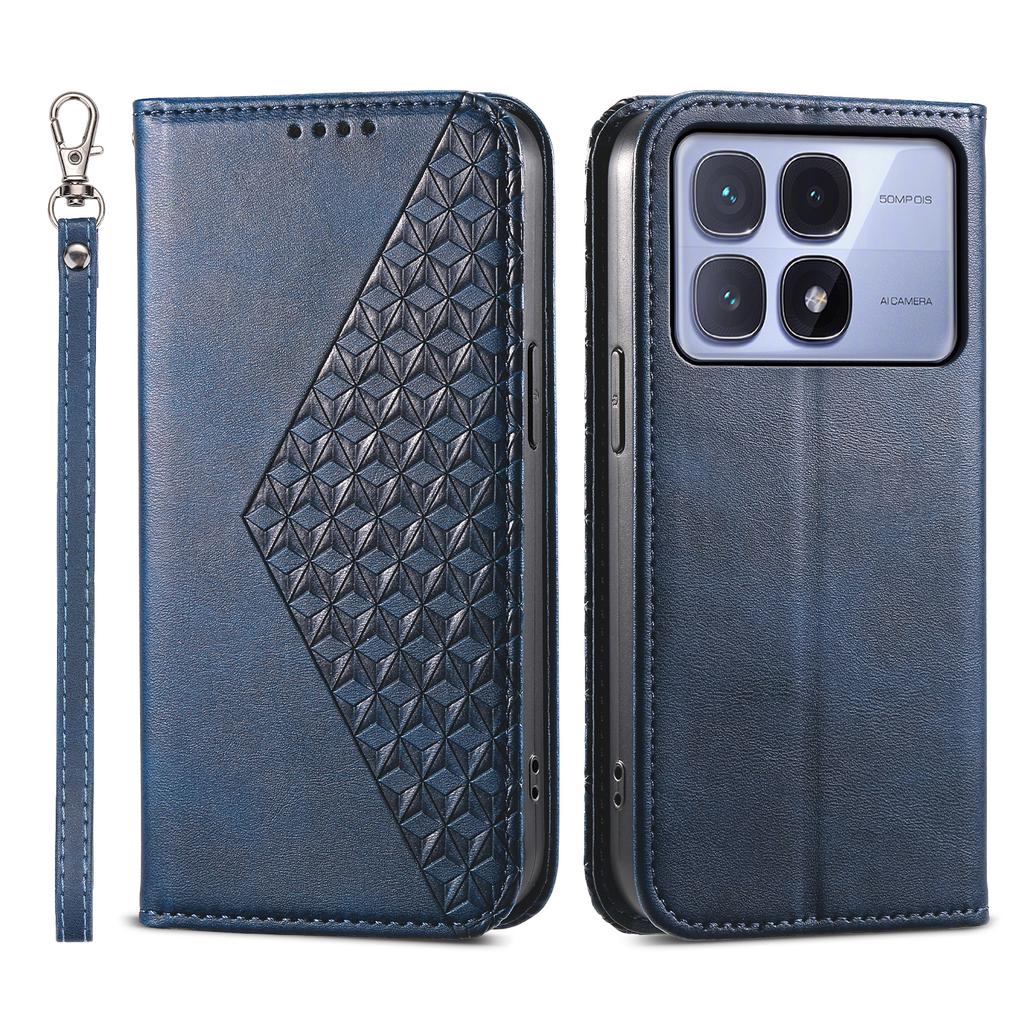 For Xiaomi Redmi K70 Ultra Case Calf Texture PU Leather Phone Cover with Wallet