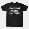 Talla Asiática Hombre Camiseta Negra Estampada Yo No Cometo Errores Yo Los Cito Camiseta de Algodón con Estampado Divertido Sin Corte
