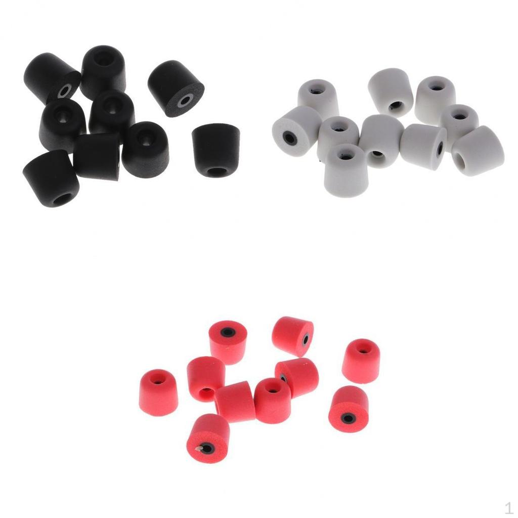 15 Pairs Earbud Memory Foam Earplug Tips For Headphone 3.0mm