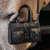 Soft face hand bag women's new high-value foreign shoulder bag fashion niche commuter messenger bag