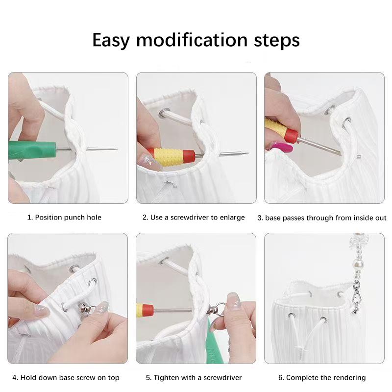 EverToner Pearl Bag Chain Crossbody Strap Lanyard Extender DIY Accessories Pearl Handbag Strap Replacement Accessories
