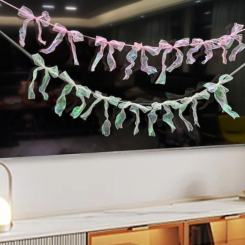 2m Ribbon Backdrop Reusable Glittering Fishtail Tulle Shimmering Wedding/Birthday 10pcs