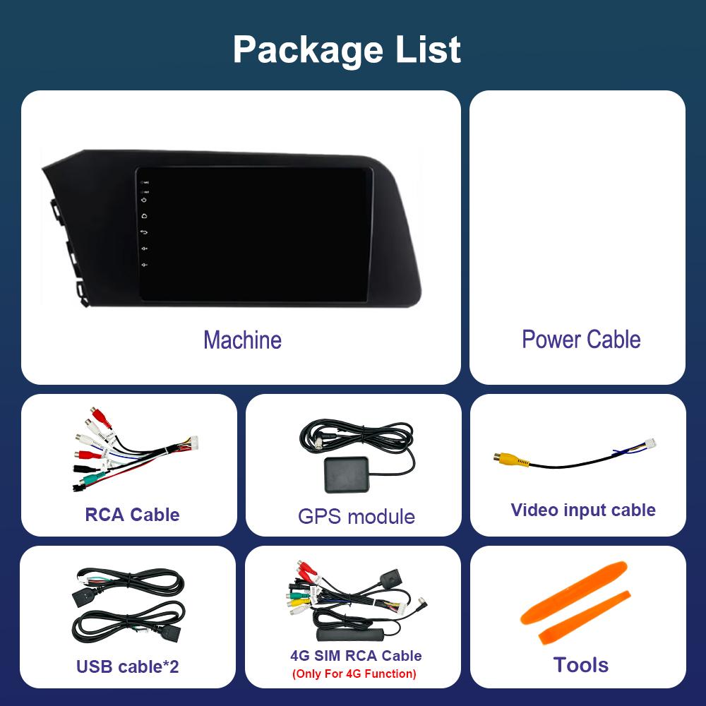 Bluetooth DSP Stereo Car Video Multimedia Player for Hyundai Elantra VII CN7 2020 2021 Android 14 WiFi 4G GPS Touch Screen