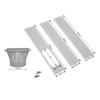 55cm Air Conditioner Window Kit 13-15cm Adjustable Window Seal Plate Set for Portable Air Conditioner