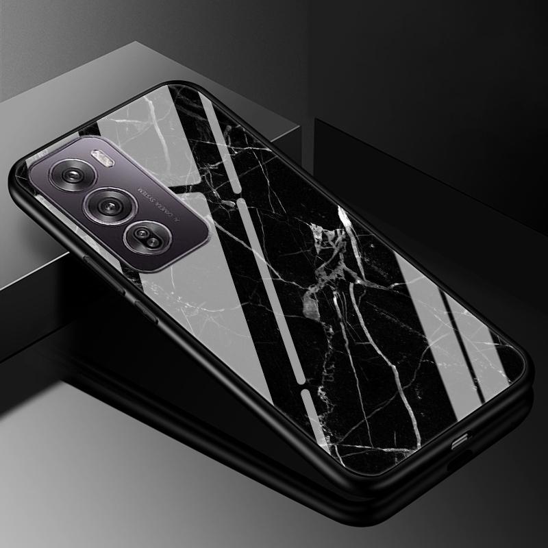 Für OPPO Reno12 Reno 12 Pro 12Pro Hülle Abdeckung Hartglas Hüllen für OPPO A60 4G / realme c61 4G Harte Rückseite Bumper Für Reno 12